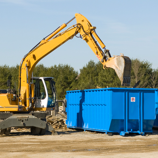 what happens if the residential dumpster is damaged or stolen during rental in Movico AL